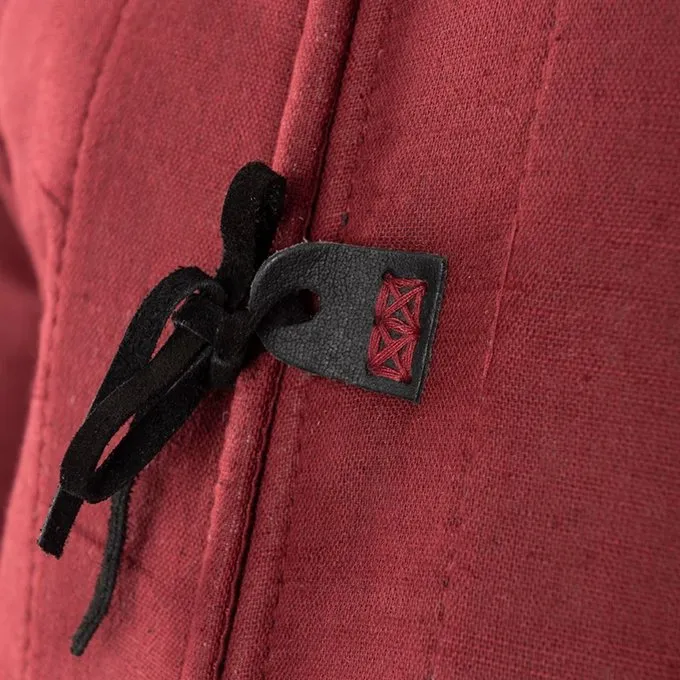 Mytholon 15de Eeuwse Gambeson Aulber, Bordeaux Canvas - Afbeelding 2