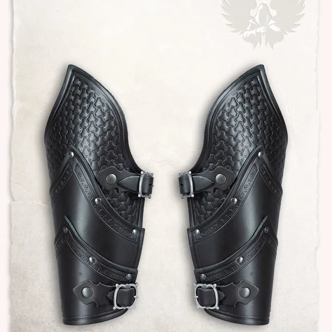 Mytholon Armbeschermers Alistair Deluxe, Zwart - Afbeelding 2