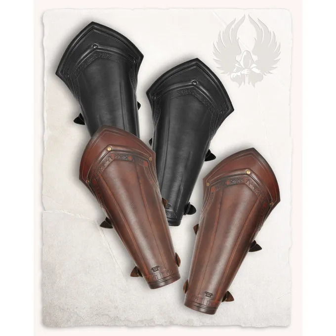 Mytholon Armbeschermers Torson Met Runen, Zwart - Afbeelding 2