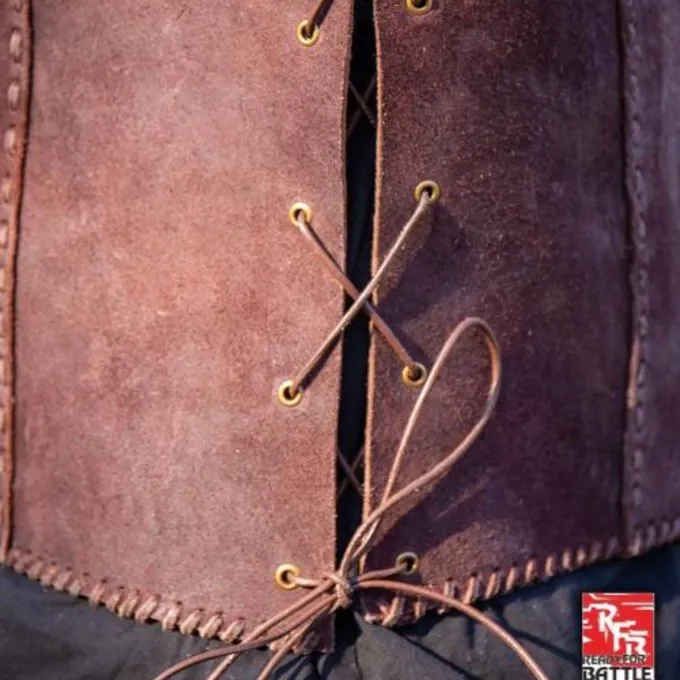 Epic Armoury Brigandine Met Riemen, Bruin - Afbeelding 3
