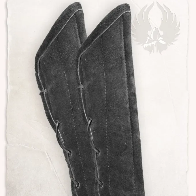 Mytholon Gambeson Armbeschermers Leopold Suedeleer Zwart