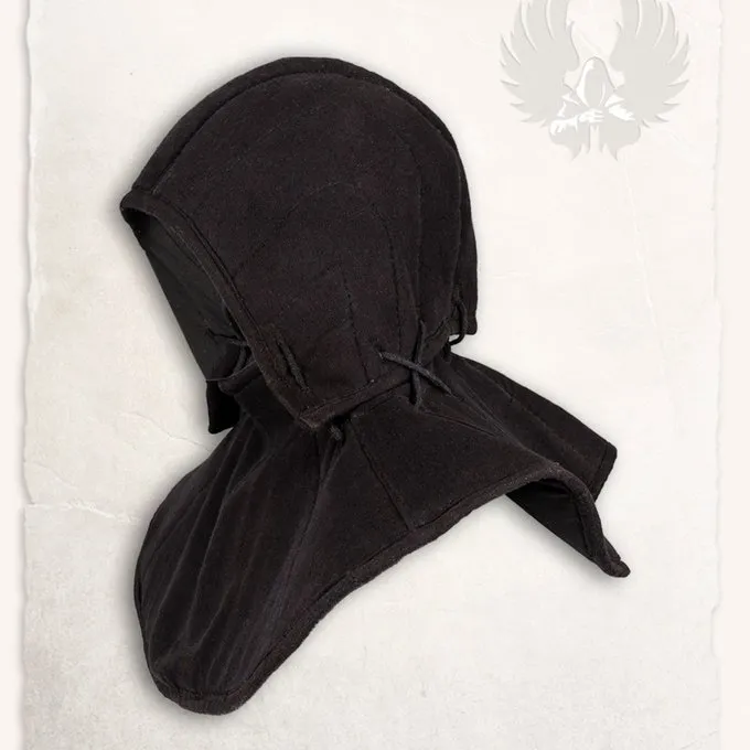 Mytholon Gambeson Kap En Kraag Aulber Linnen Zwart - Afbeelding 3