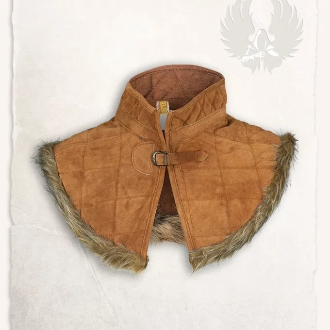 Mytholon Gambeson Kraag Nimue Suedeleer Lichtbruin