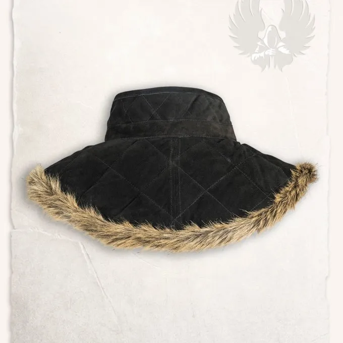 Mytholon Gambeson Kraag Nimue Suedeleer Zwart - Afbeelding 2