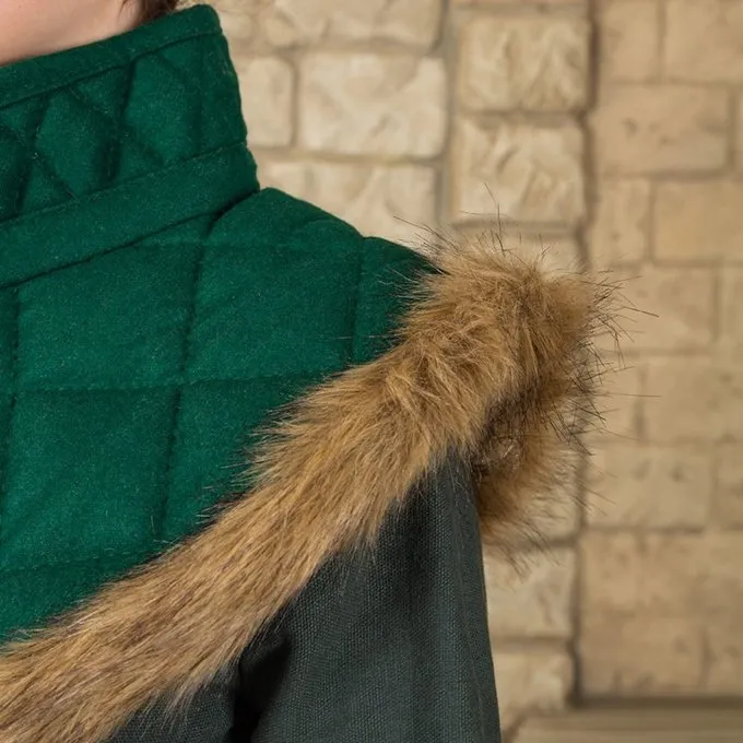 Mytholon Gambeson Kraag Nimue Wol Groen - Afbeelding 5