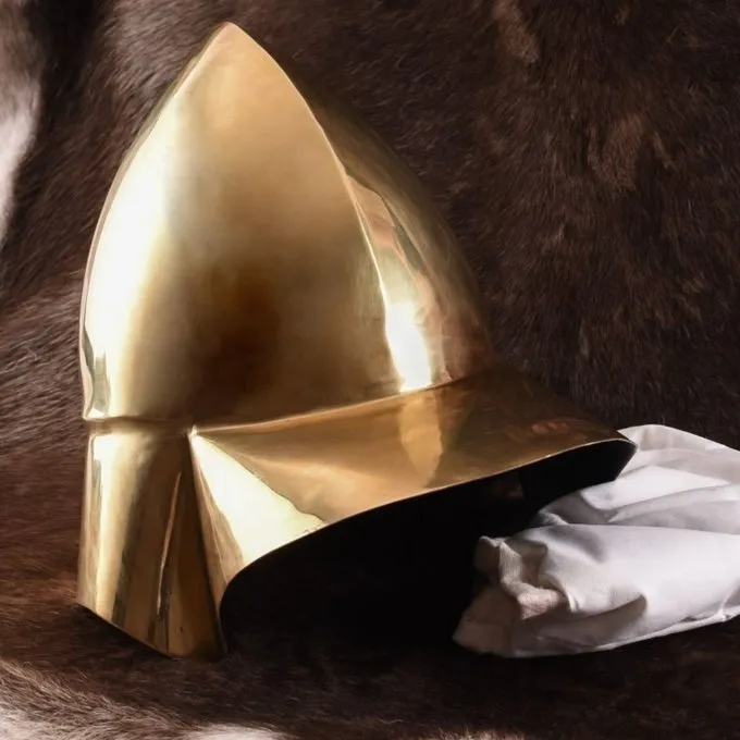 Deepeeka Griekse Boeotische Helm, Messing - Afbeelding 5