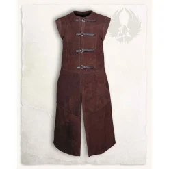 Mytholon Lang Vest Garen, Bruin Leer