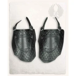 Mytholon Leder Tassets Gawain, Zwart