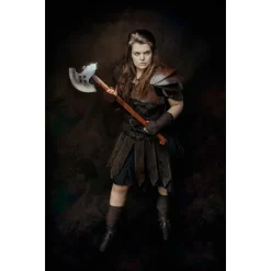 Mytholon Leder Wambuisrok Tenebra, Zwart