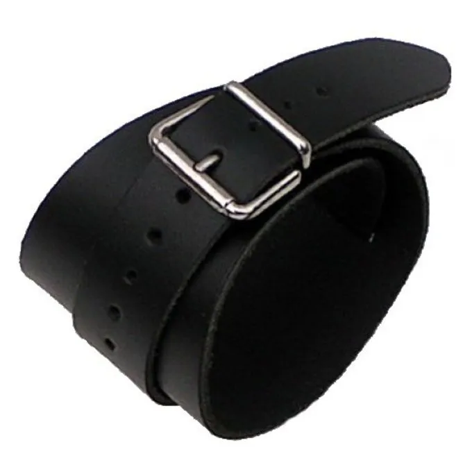 Leren Armband Met Gespen, Bruin