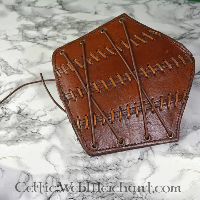 Epic Armoury Leren Armbeschermers Battle, Paar, Bruin - Afbeelding 4