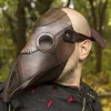Epic Armoury Leren Masker Pestdokter, Bruin