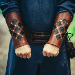 Leonardo Carbone Leren Onderarmbeschermers Pius, Bruin