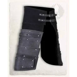 Mytholon Leren Tassets Albrecht, Zwart