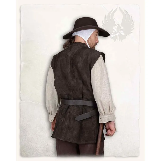 Mytholon Leren Vest Orthello, Bruin - Afbeelding 3