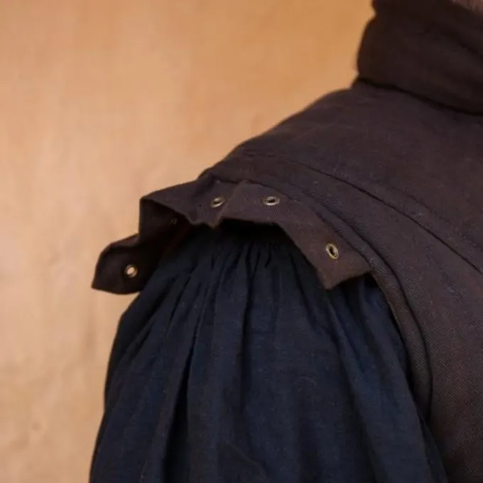 Epic Armoury Middeleeuwse Gambeson Warrior Bruin Mouwloos - Afbeelding 3