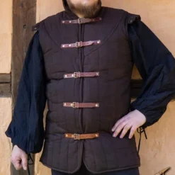 Epic Armoury Middeleeuwse Gambeson Warrior Bruin Mouwloos