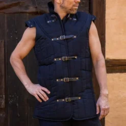 Epic Armoury Middeleeuwse Gambeson Warrior Zwart Mouwloos