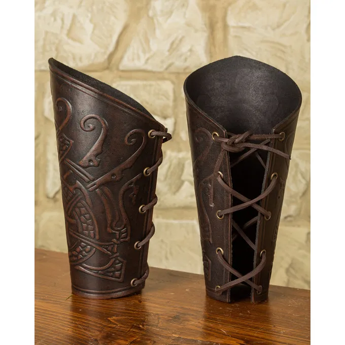 Mytholon Ragnarok Armbeschermers Midgard, Bruin - Afbeelding 2