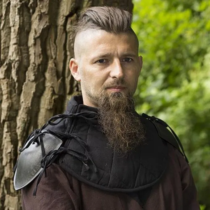 Epic Armoury RFB Wambuiskraag Met Schouderpantser, Zwart - Afbeelding 4