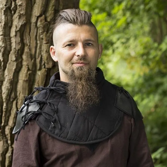 Epic Armoury RFB Wambuiskraag Met Schouderpantser, Zwart - Afbeelding 5