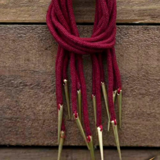 Epic Armoury Veter Met Aglets, Set Van 6, Rood