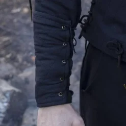 Epic Armoury Zwarte Gambeson Onderarmbeschermers, Paar